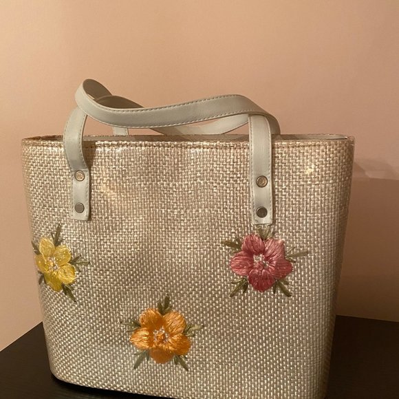 70s Bag - straw and plastic - Picture 2 of 4